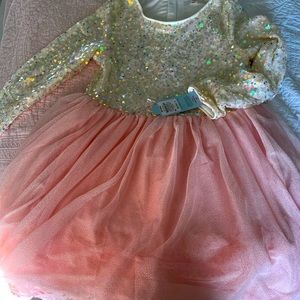 Girls multi sequin dress